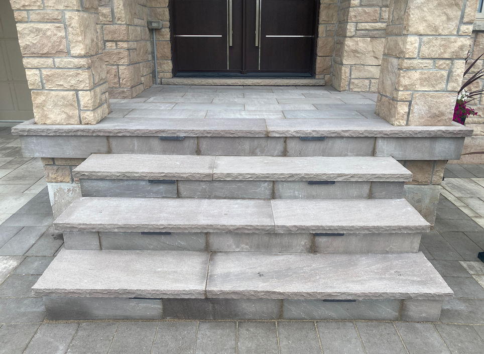 Natural Stone Steps in Brampton.