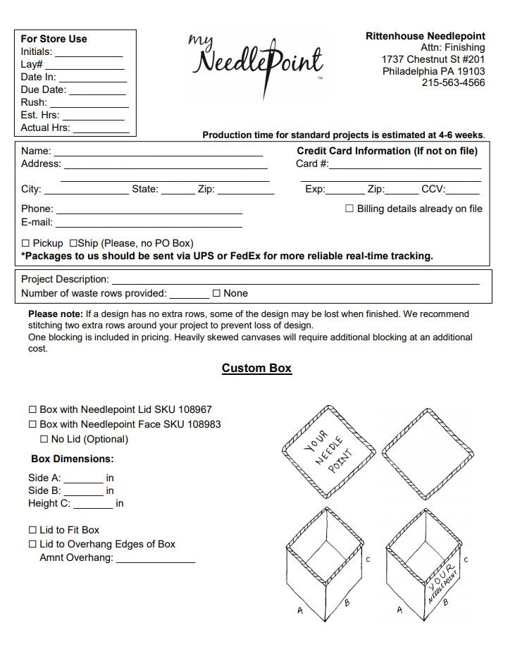 Dictionary Project Order Form Order Forms Project