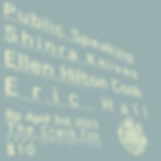 Public Speaking, Shinra Knives, Ellen Hilton Cook & Eric Hall