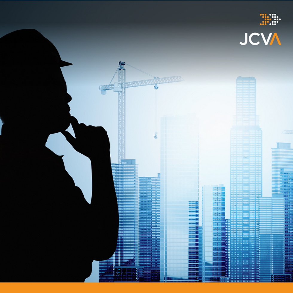 shadow of an engineer, cranes, buildings