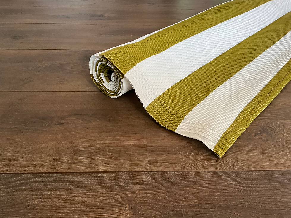 Thumbnail: Cloudscape Stripes - Gold & White - Various Size