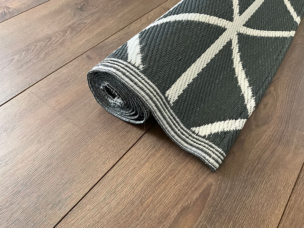 Thumbnail: Harmony Geometrics - Dark Grey & White - Various Size