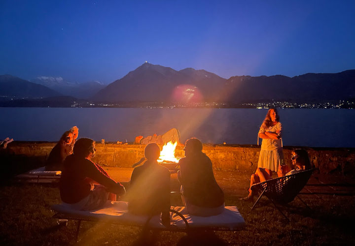 Feuer in der Nacht