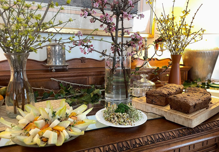Winterliches Buffet