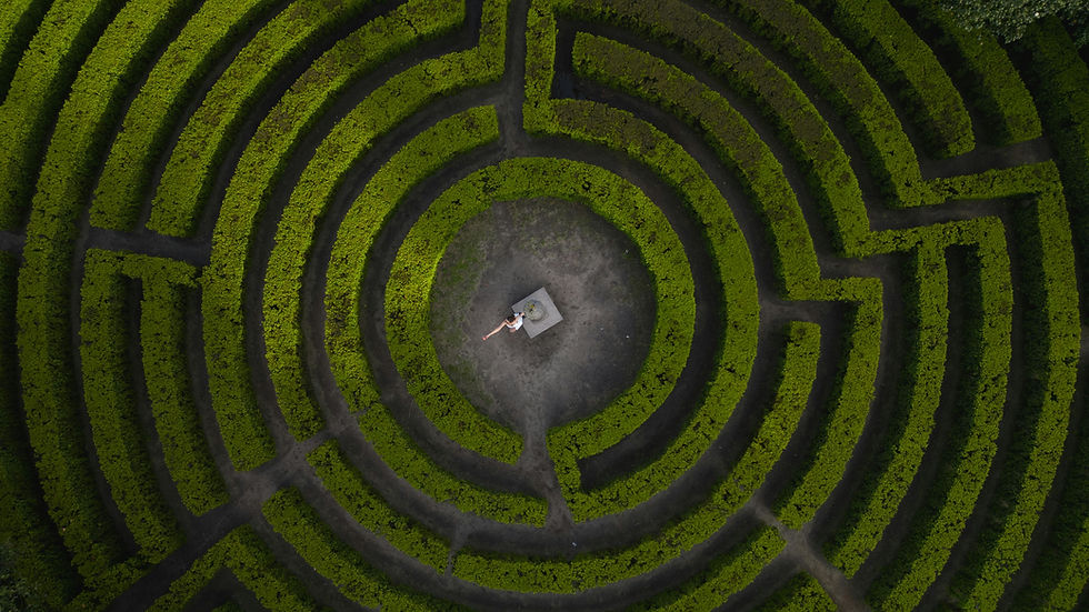Mandala Labyrinth des Lebens