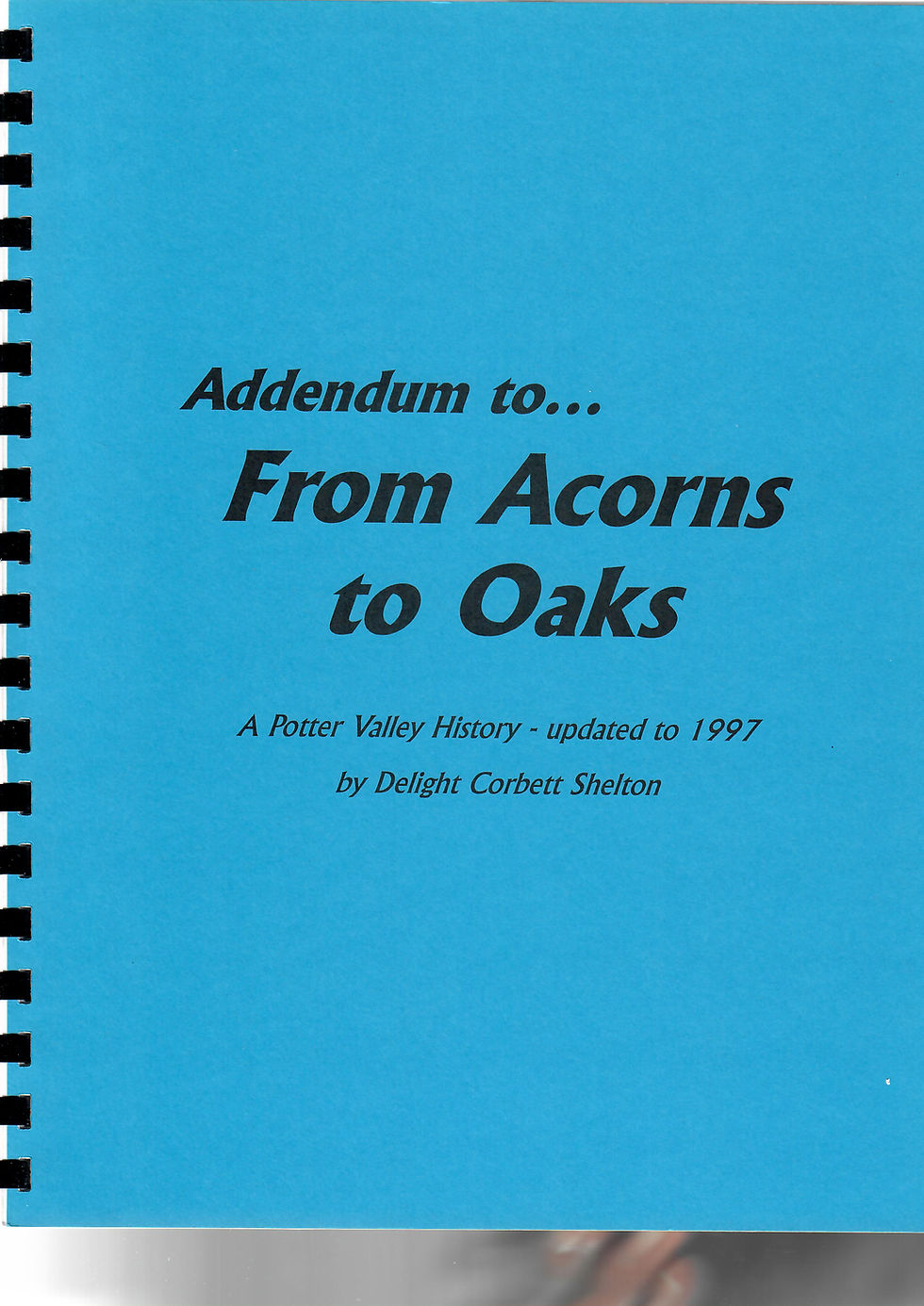 Addendum to... From Acorns to Oaks