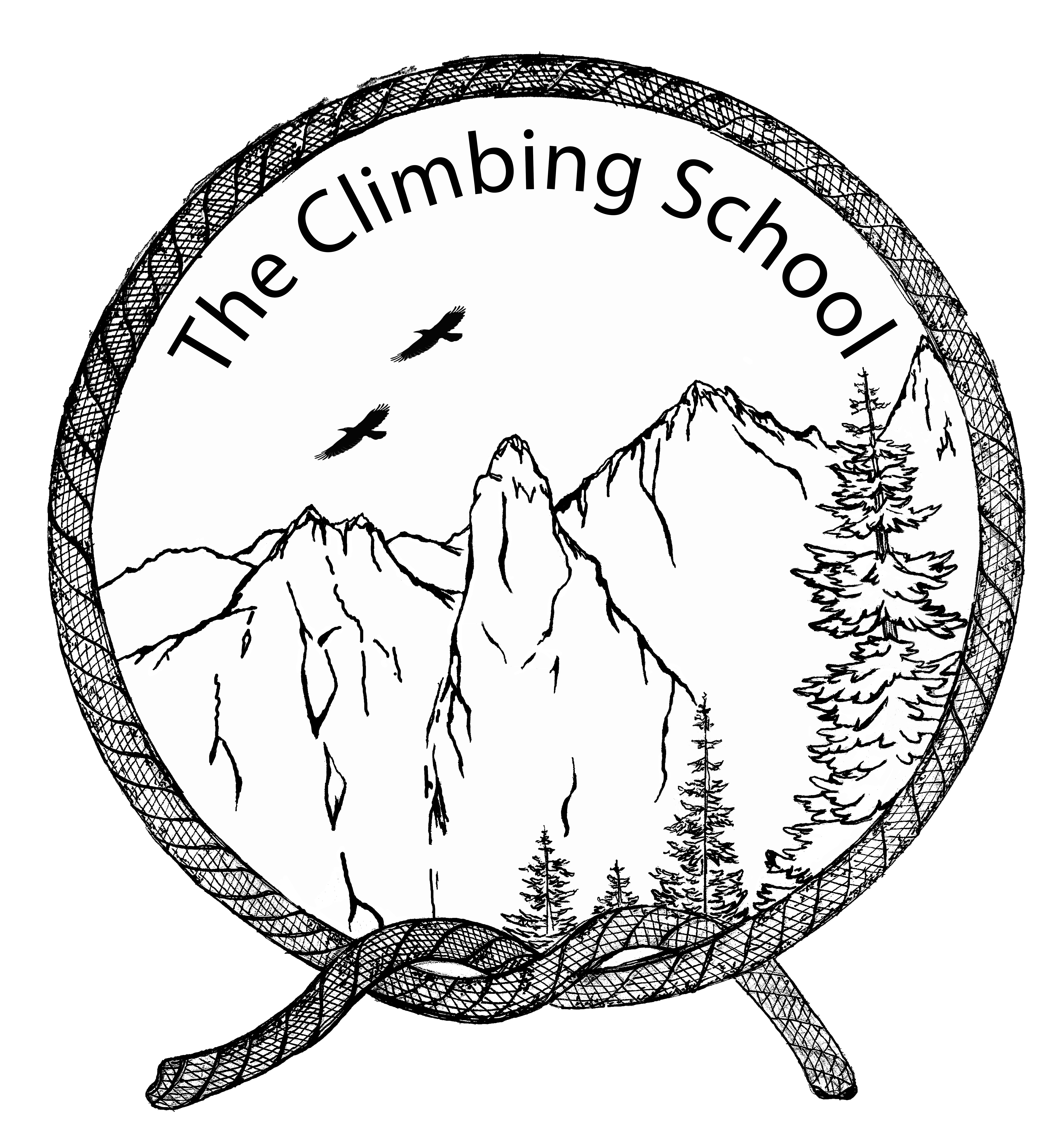 The Climbing School logo