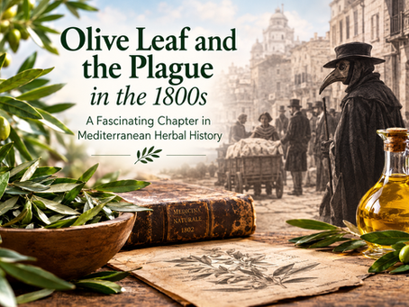 The olive leaf and the plague in the 19th century: a fascinating chapter in the history of Mediterranean herbalism.