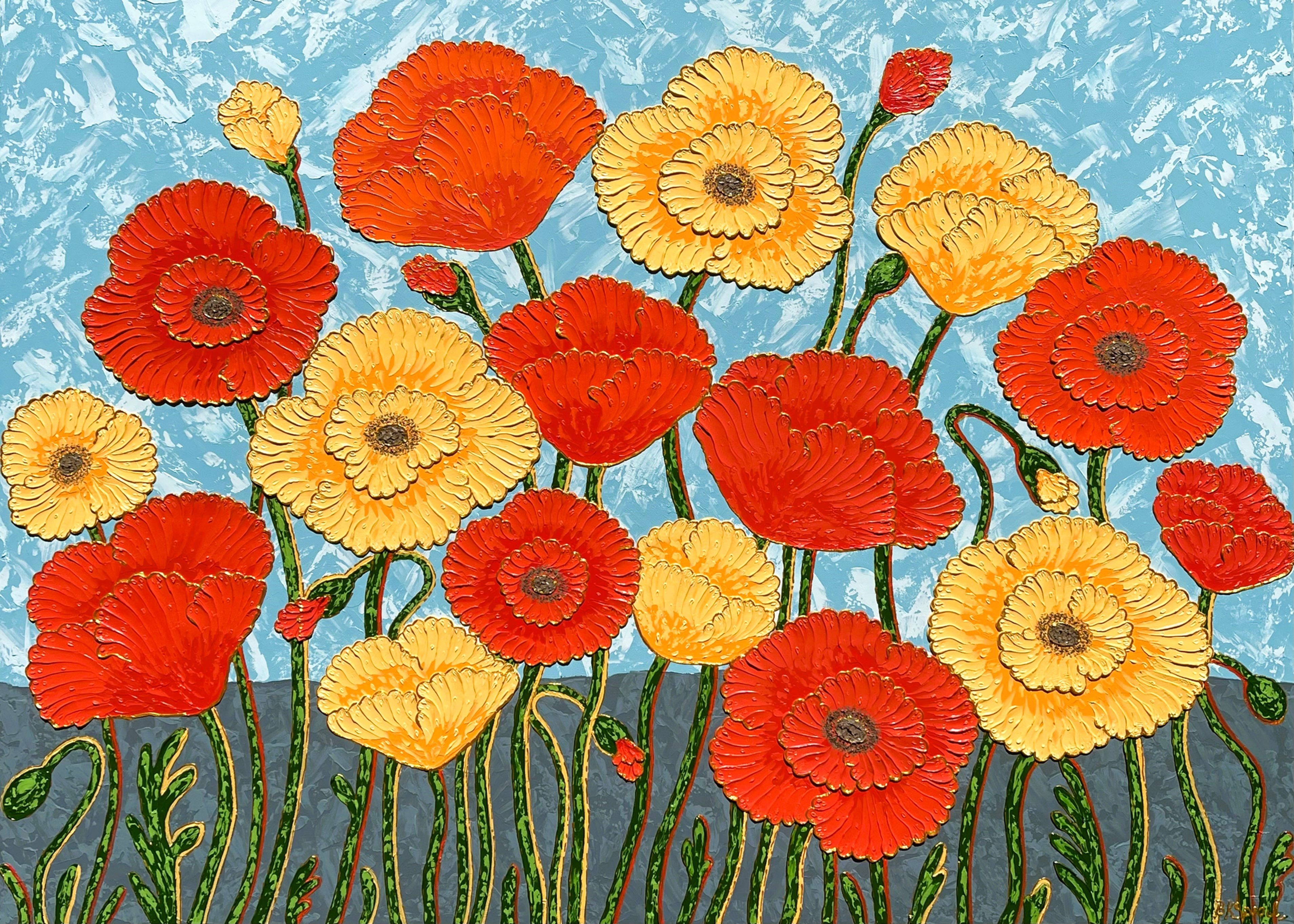 Happy Colors (48”x36”x1.5”)