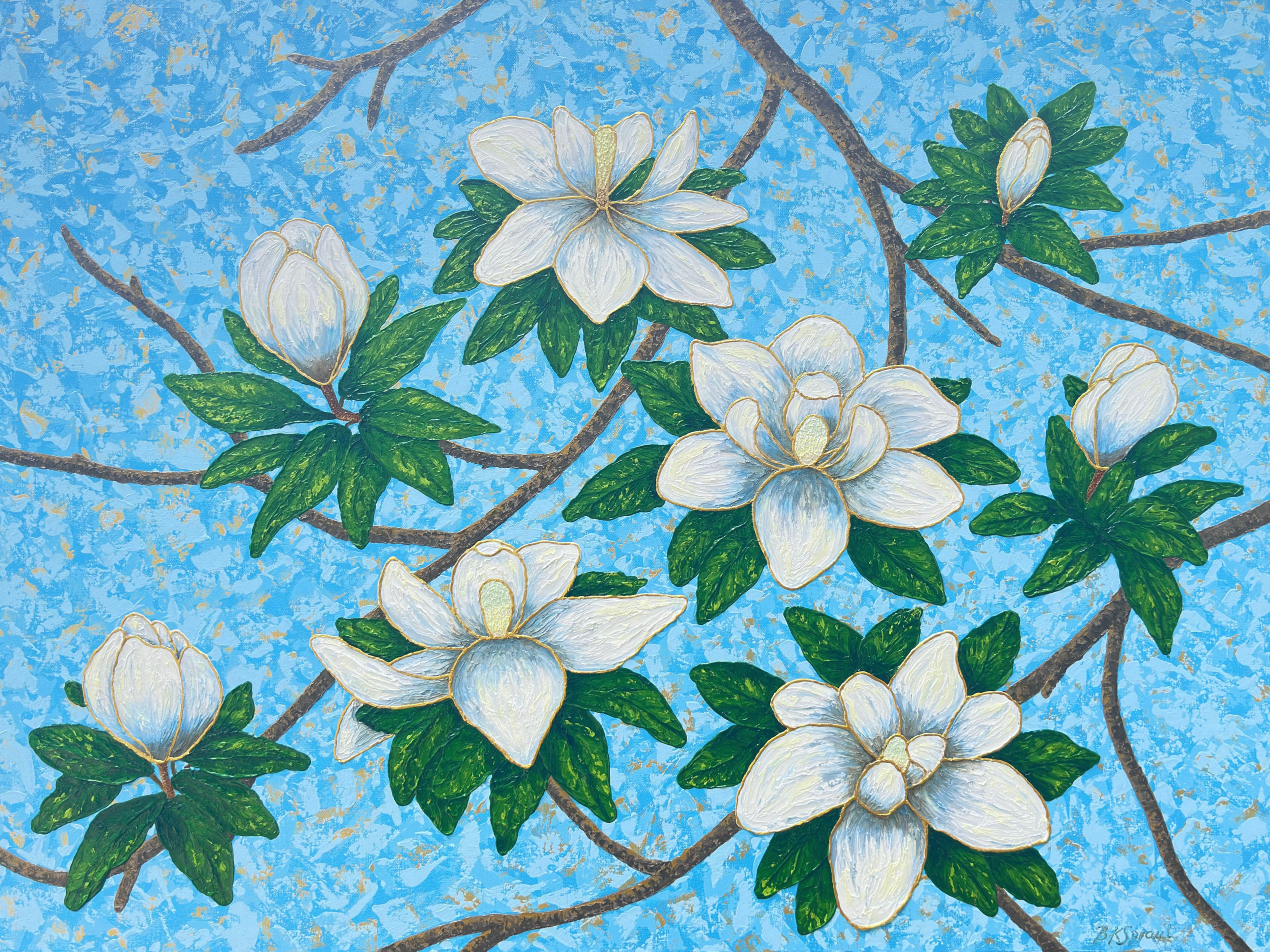 Magnolia Reverie (48”x36”x1.5”)