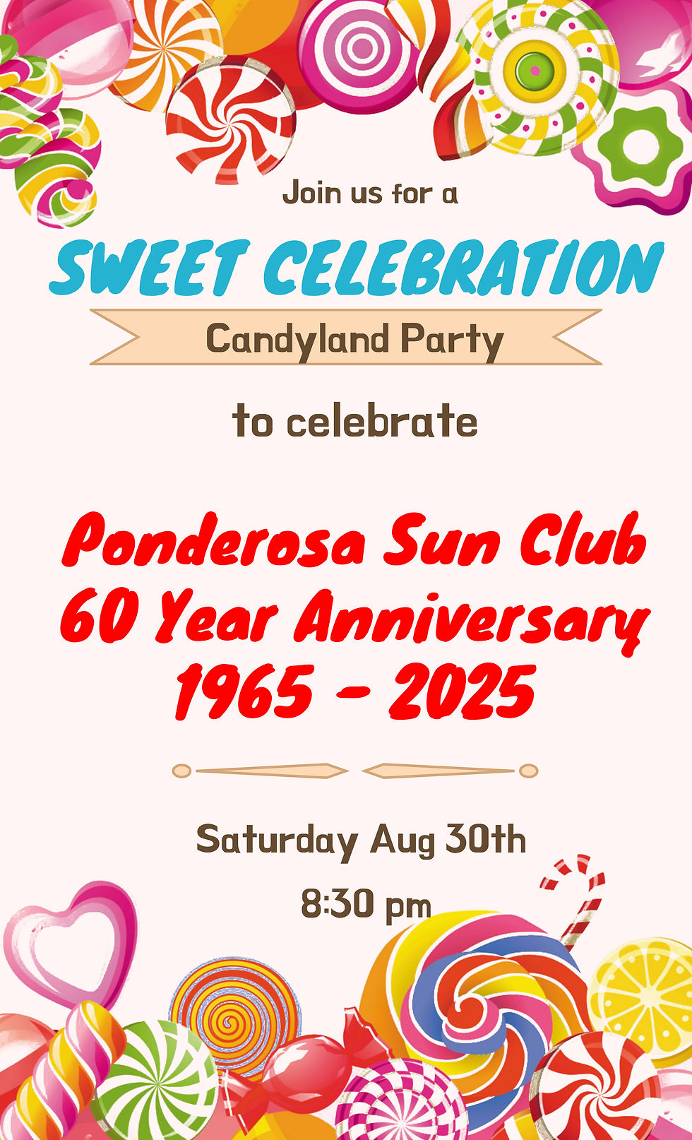 Ponderosa Sun Club Celebrates 60 years