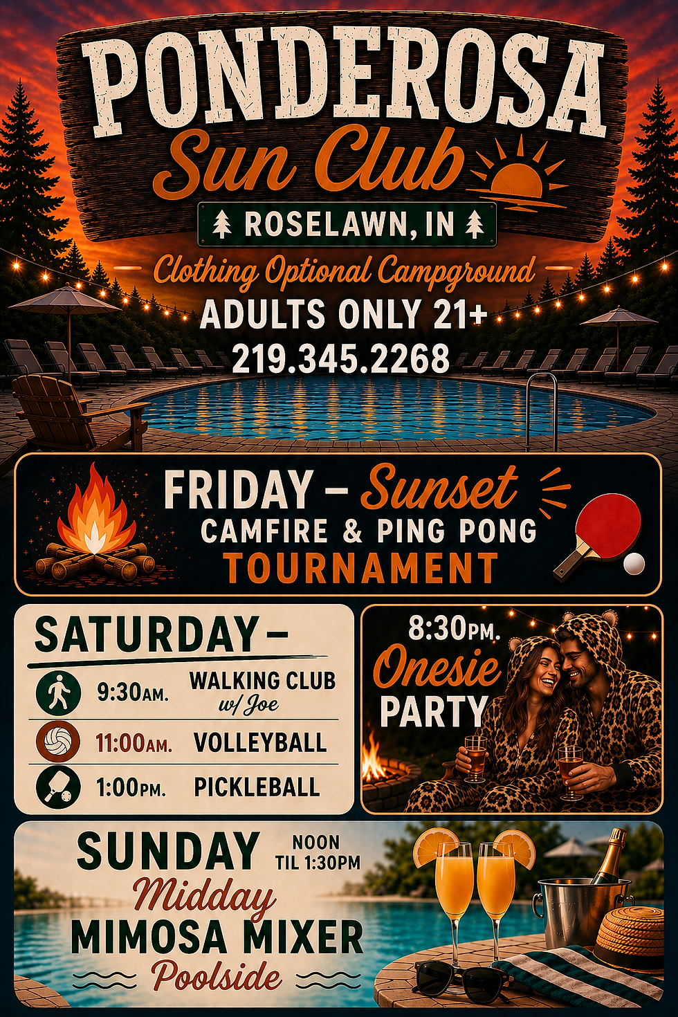 Welcome Summer 2026 Ponderosa Sun Club