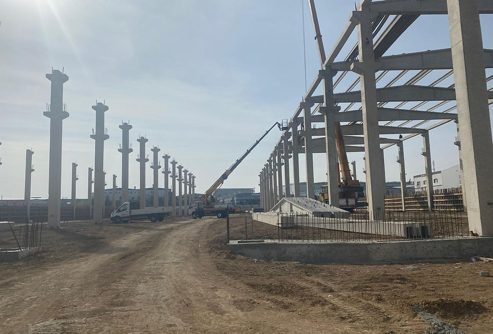 Geniş hacimli prefabrik depo ve çelik hangar yapımı