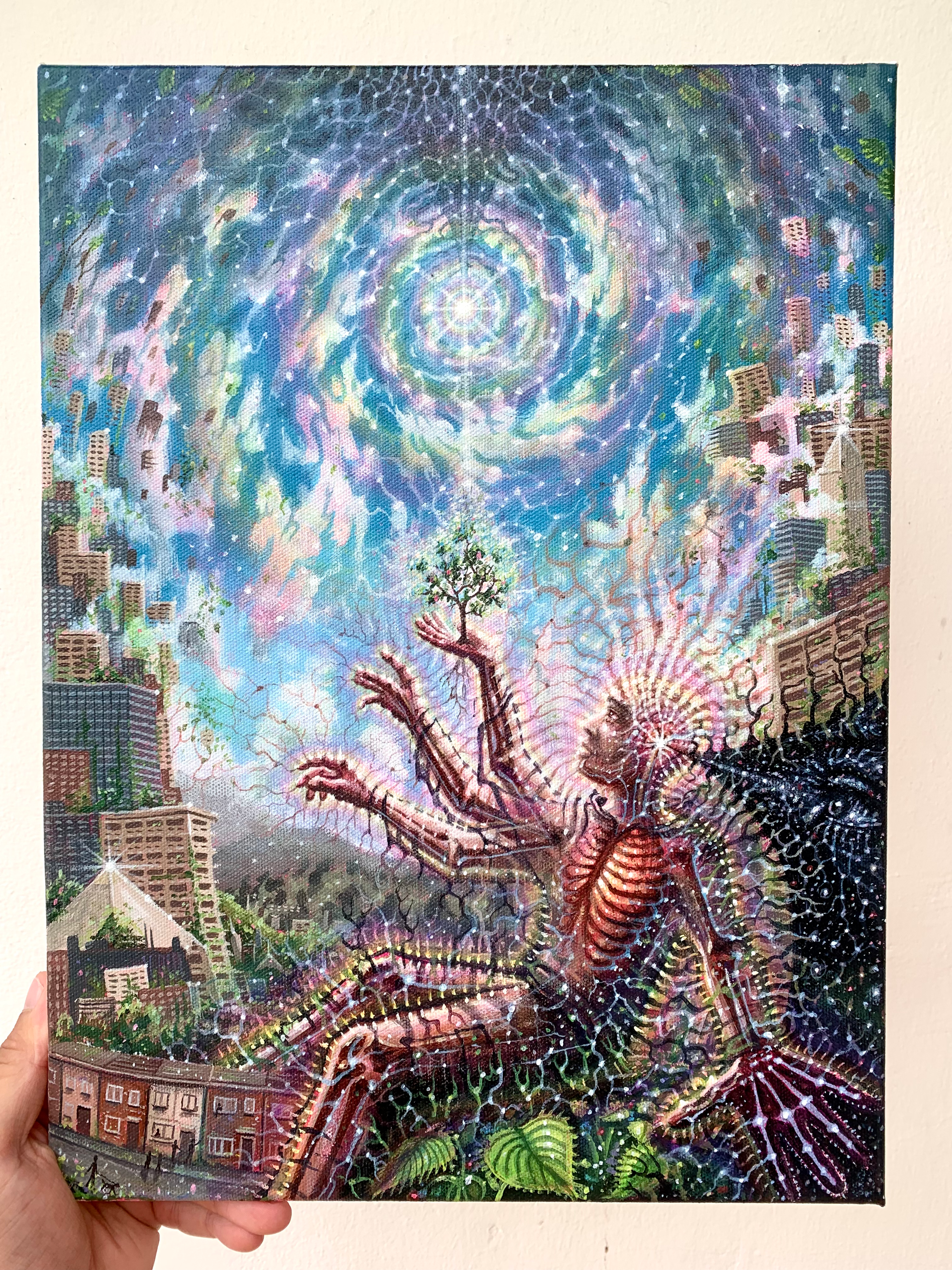 ‘Curing Curiosity’ Original painting and ‘The Soul Cannot Be Tarnished’