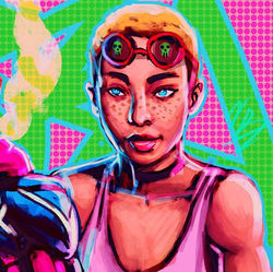 #freckleface 😛⚡⚡⚡⚡#illustration #drawing #piercinggaze #artistoninstagram #pinkgang #pink #shorthai