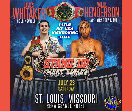 Whitaker Vs Henderson - IKF USA Kickboxing Title!