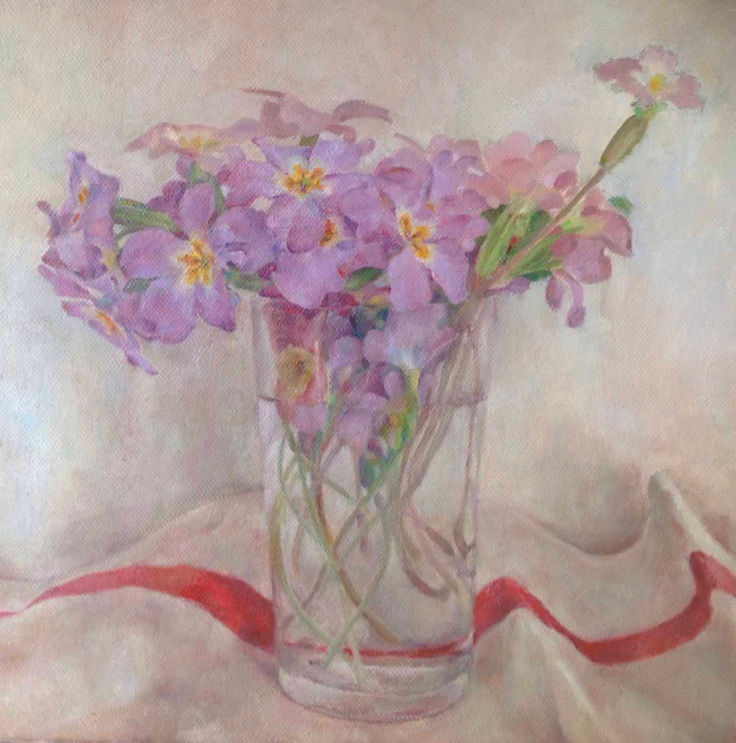 Primevères et Torchon Rayé