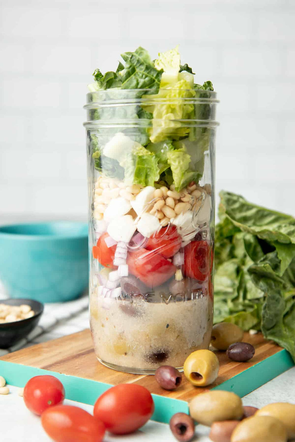 Neapolitan Christmas Salad-16 oz Salad in a Jar