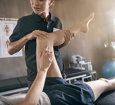 Physical therapy session