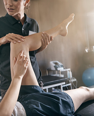 Physical therapy session