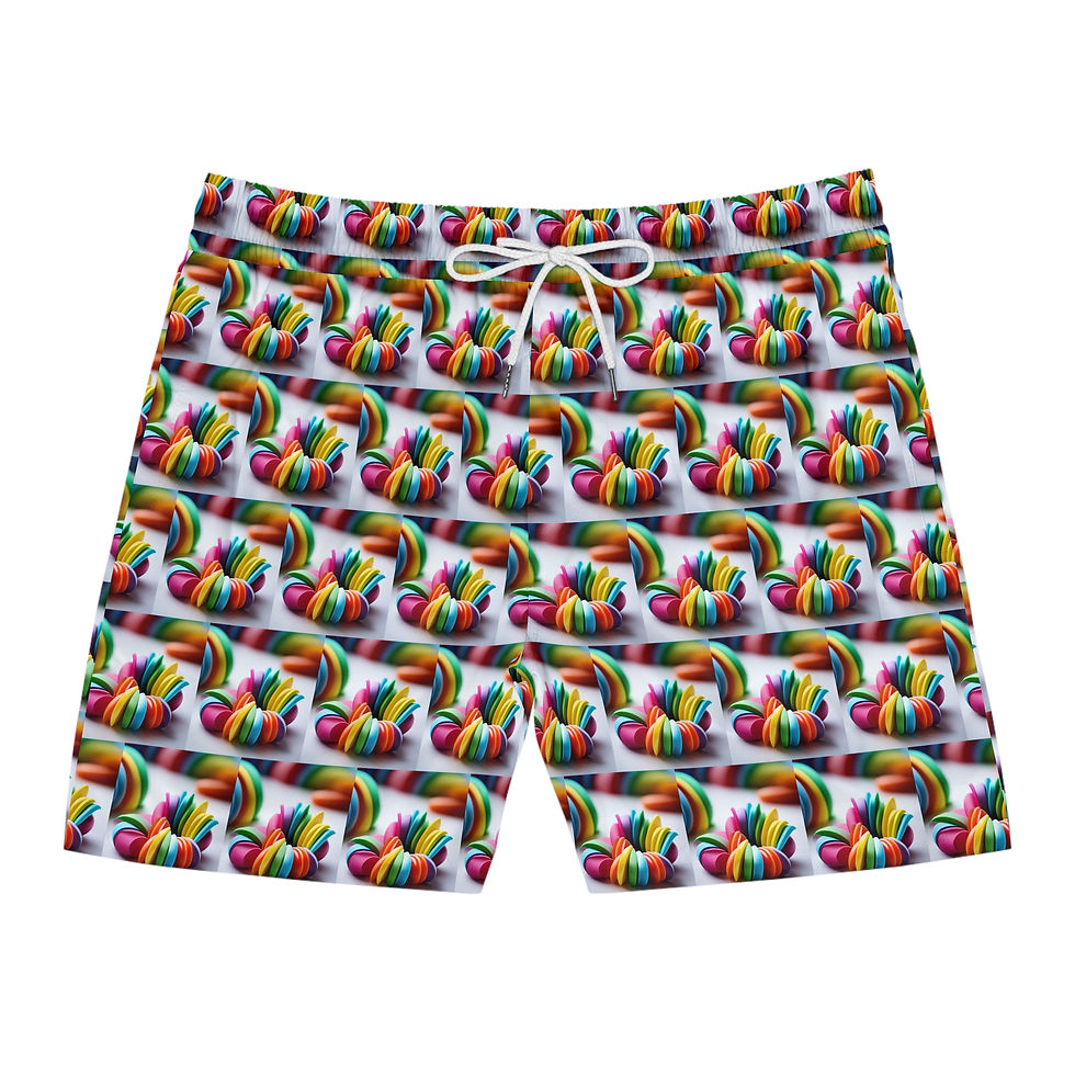 Men's Mid-Length Swim Shorts (AOP)