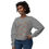 Thumbnail: Sweatshirt — Cute Halloween Cat Pumpkin Pattern Lightweight Crewneck
