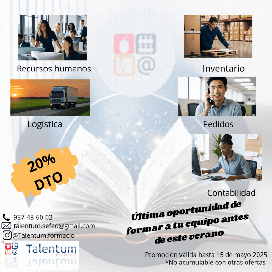 SUPER oferta de primavera. SAP amb un descompte de 20%. Informa't ja el teu equip!