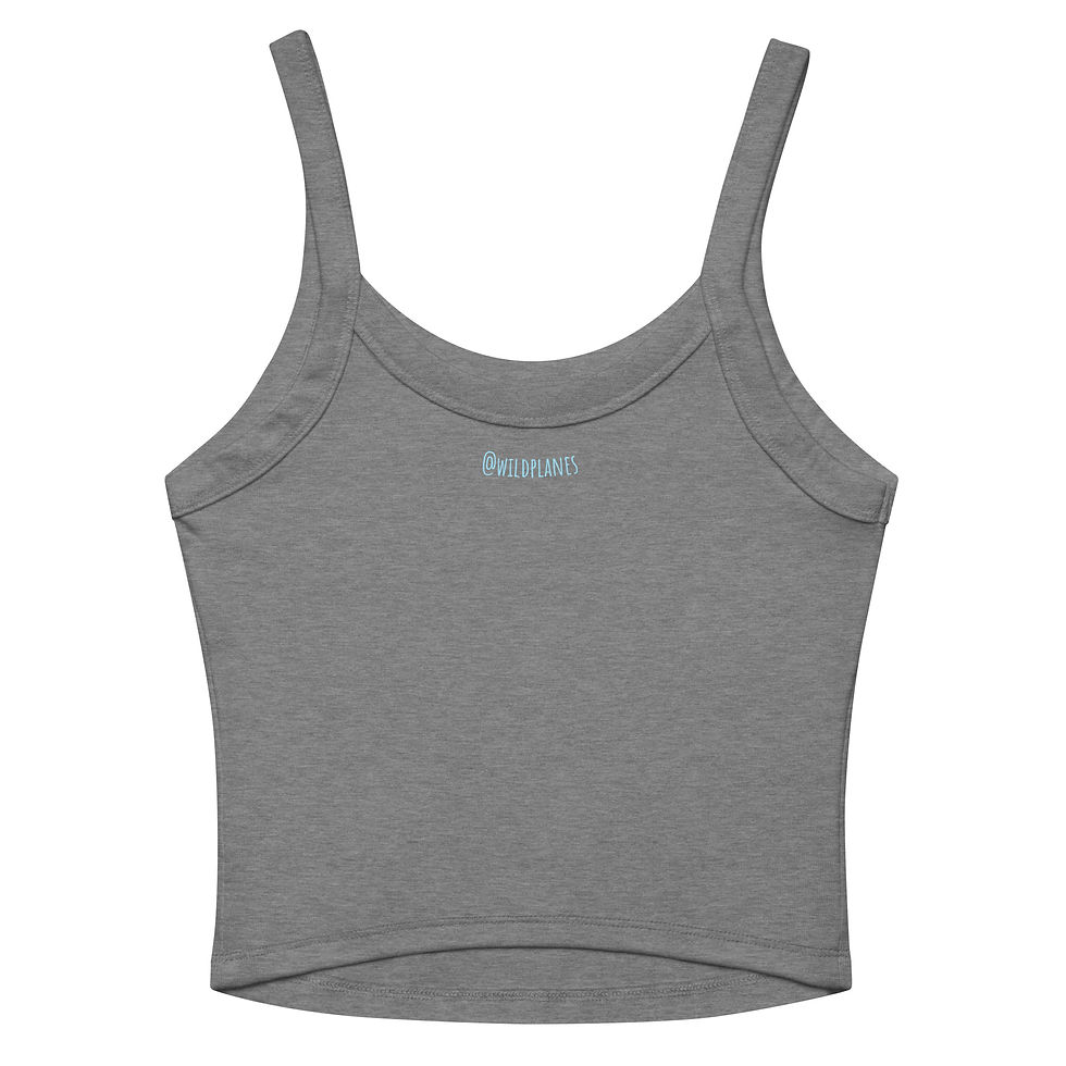 Thumbnail: Womens Micro-Rib Tank Top (Shattered Font Multi chrome color)