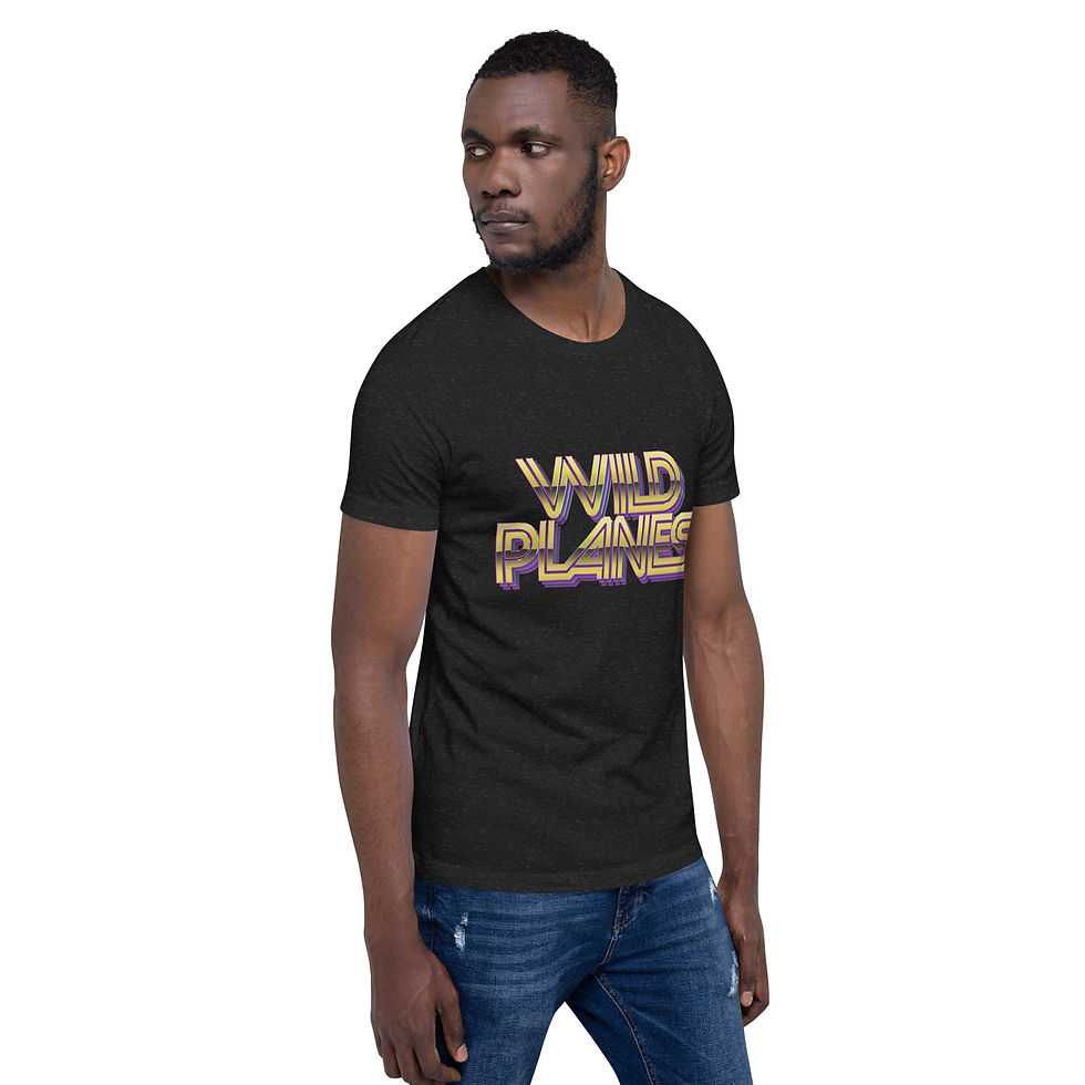 Thumbnail: Unisex T-Shirt (Futuristic "Wild Planes" Font)