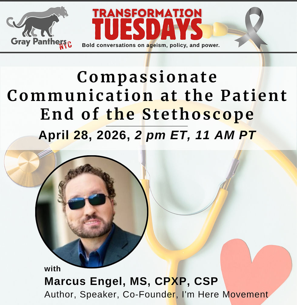 What We Learned: Compassionate Communication at the Patient End of the Stethoscope (Transformation Tuesday • April 28, 2026)