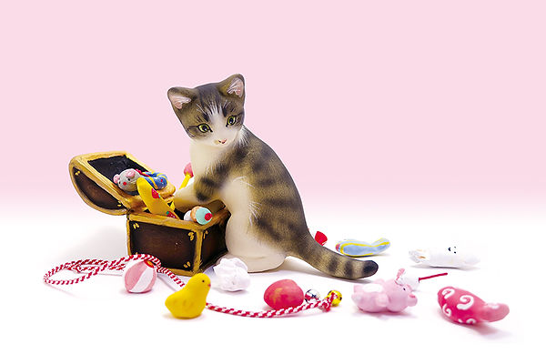 佐山泰弘作 額縁入り 招き猫 佐山泰弘作 額縁入り 招き猫