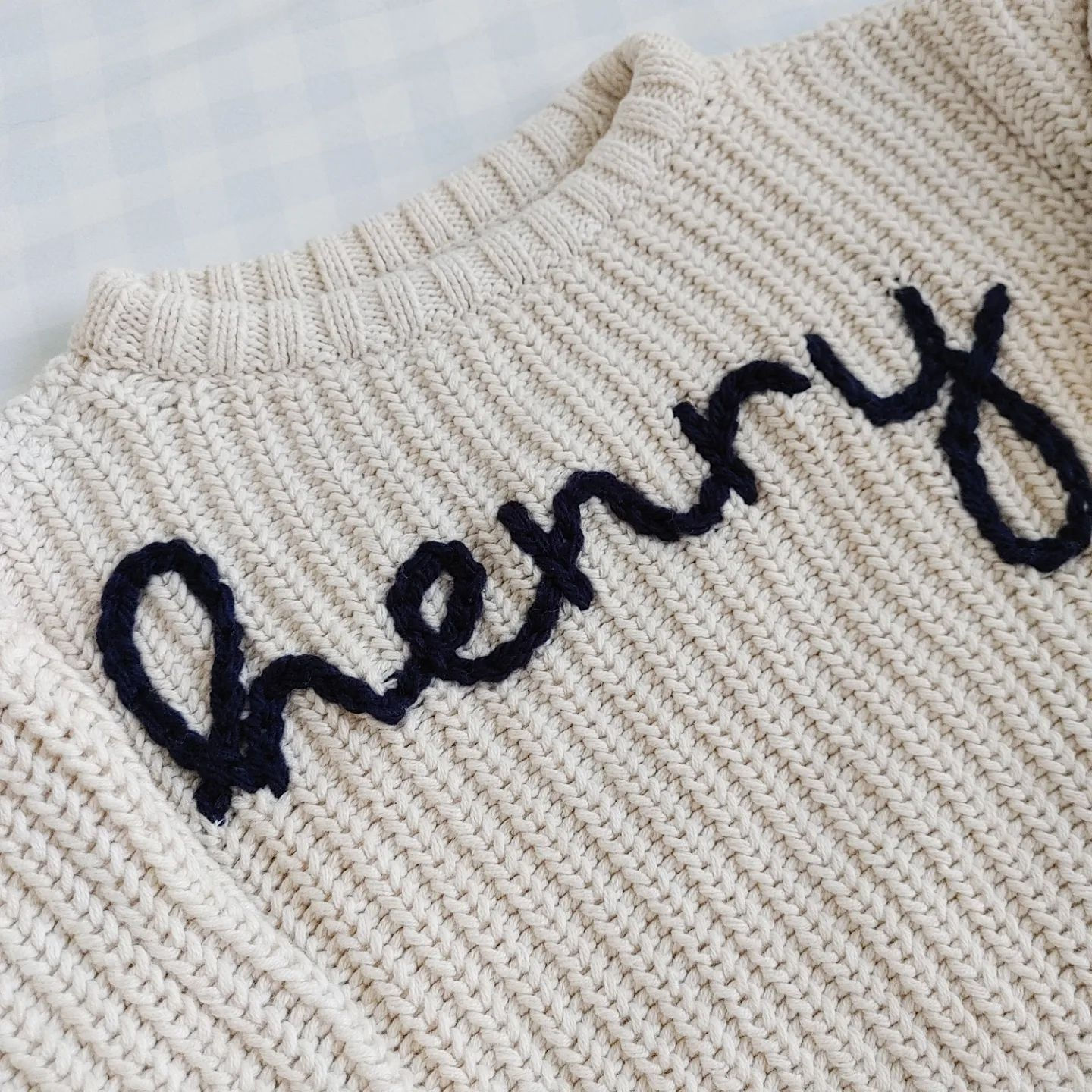 cozy name sweater