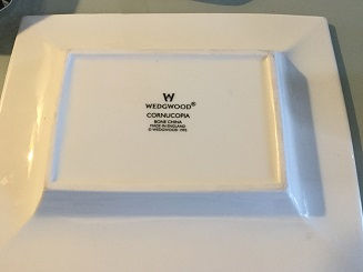 Thumbnail: Lot 53 Wedgwood Cornucopia 3 Piece Trinket Set. Current Bid: