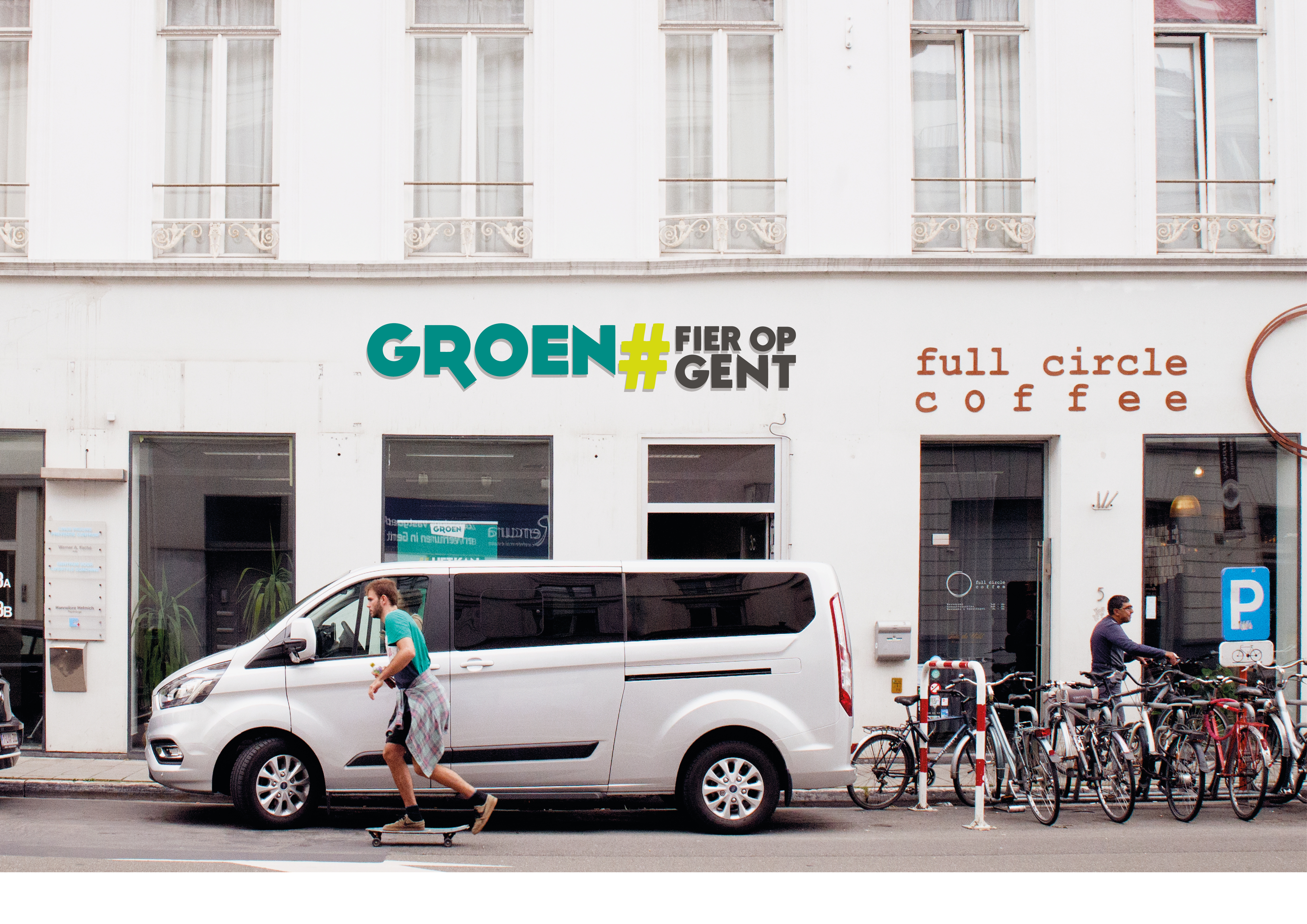Gevel belettering - branding