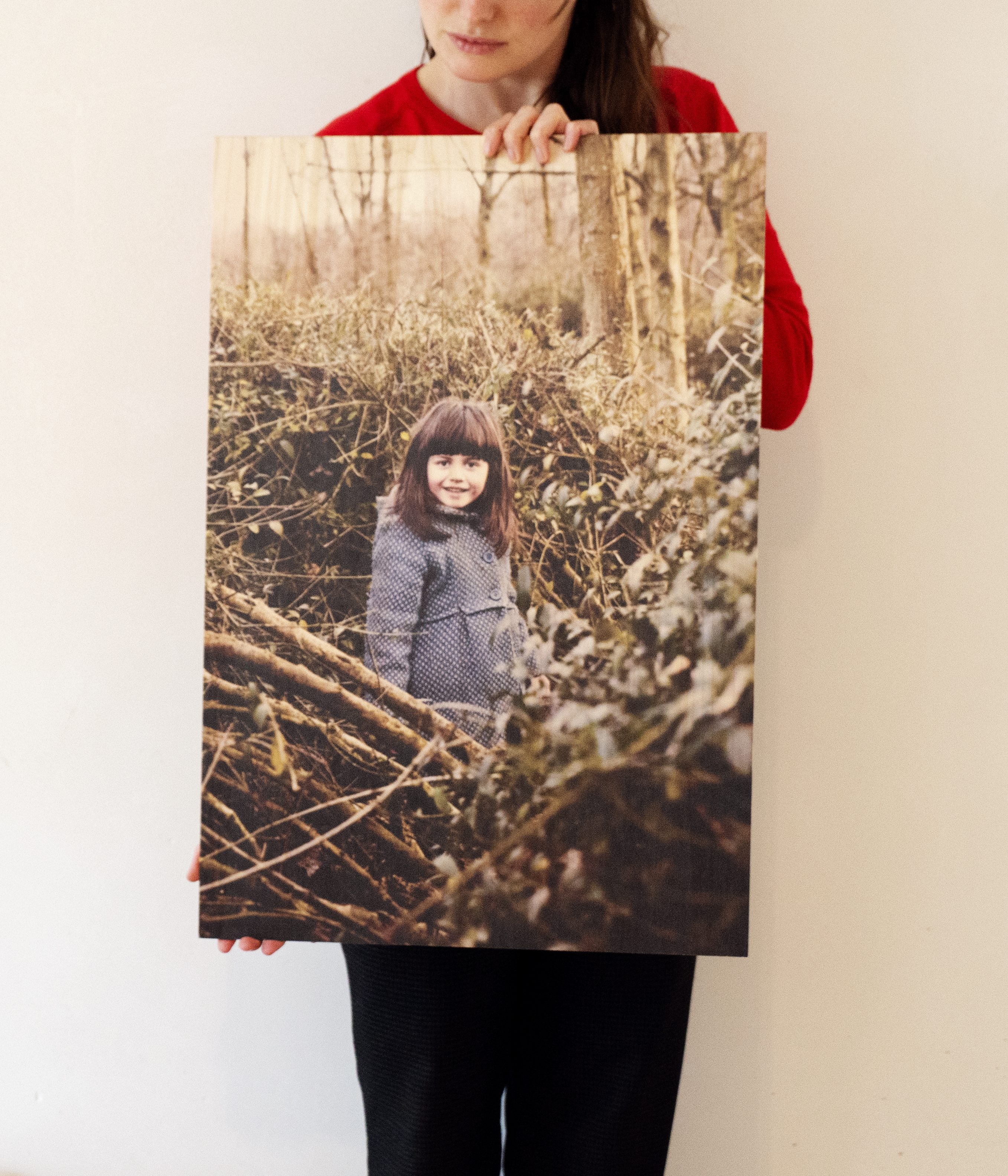 Print op hout