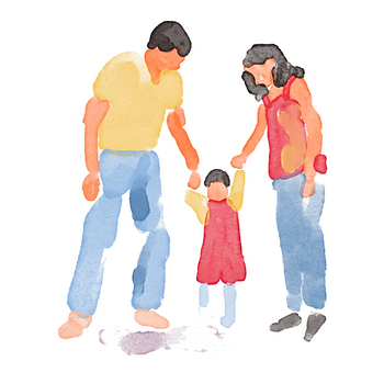 Parents avec un enfant