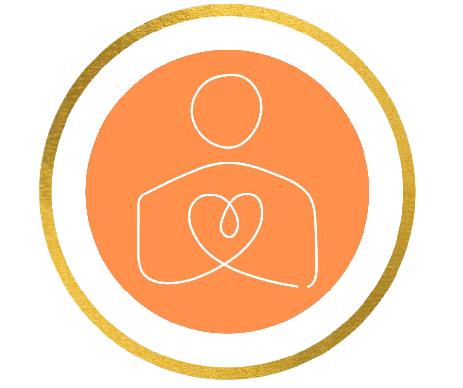 Logo de Marie Dejardin représentant les contours d'une personne avec un coeur au milieu.