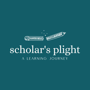 a logo for scholar 's plight a learning journey