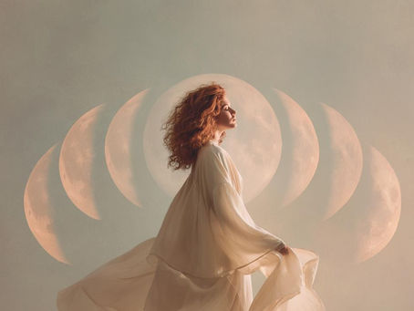 La relación entre el ciclo lunar y el ciclo menstrual: Un vínculo natural y sus beneficios psicológicos, para la fertilidad, el impacto del estrés y el autoconocimiento.