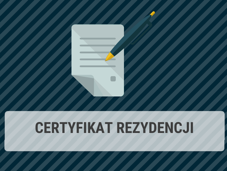 Сертификат налогового резидента Польши CFR-1