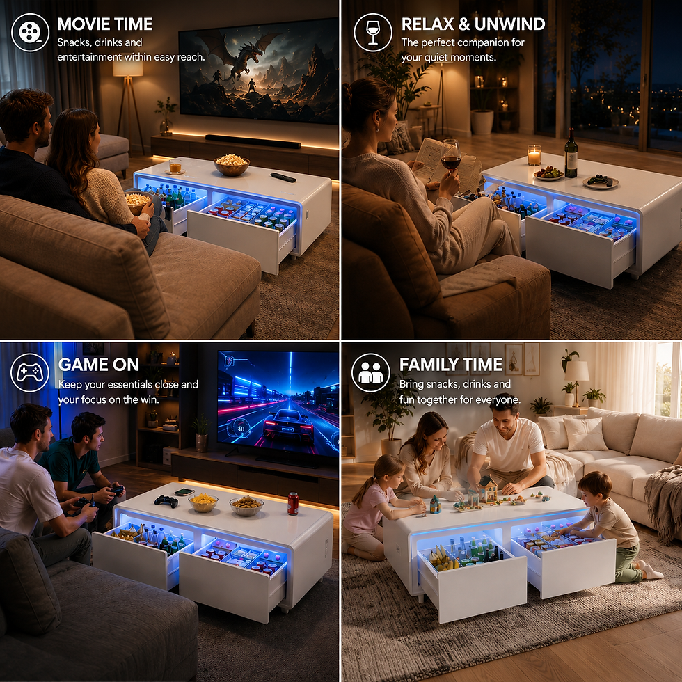 Thumbnail: Smart coffee table for movies, gaming and family time