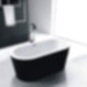 Black Acrylic Freestanding Bathtub