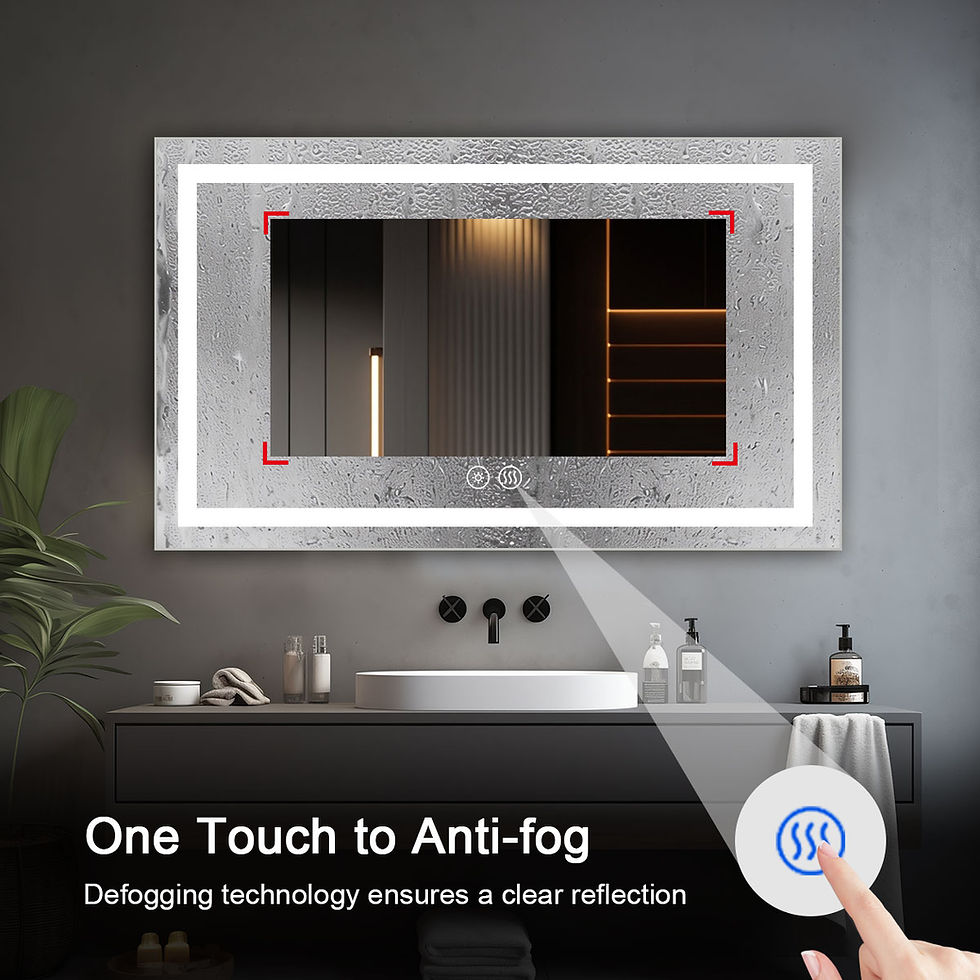 Thumbnail: bathroom led mirror with touch sensor