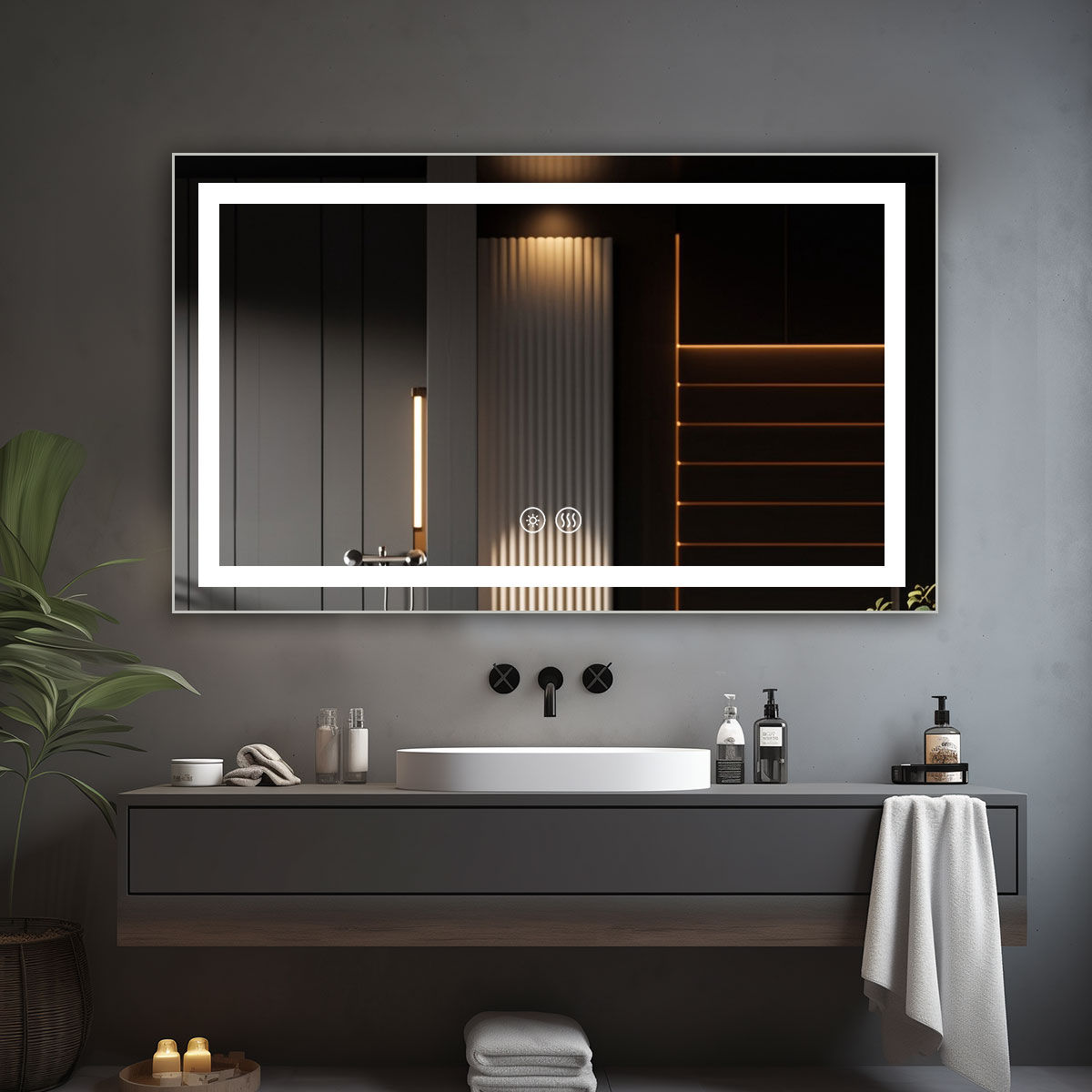 led bathroom mirror
