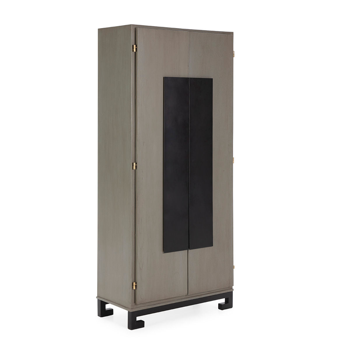 ARMARIO MADERA/ METAL. GRIS/NEGRO.