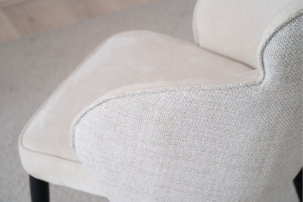 Miniatura: SET 2 SILLAS COMEDOR OSLO. ARENA BEIGE. VP Interiorismo.