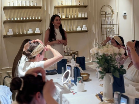 Not every Sunday begins with curated skincare, a table full of women from all walks of life, and a beauty expert trained in Paris and London.