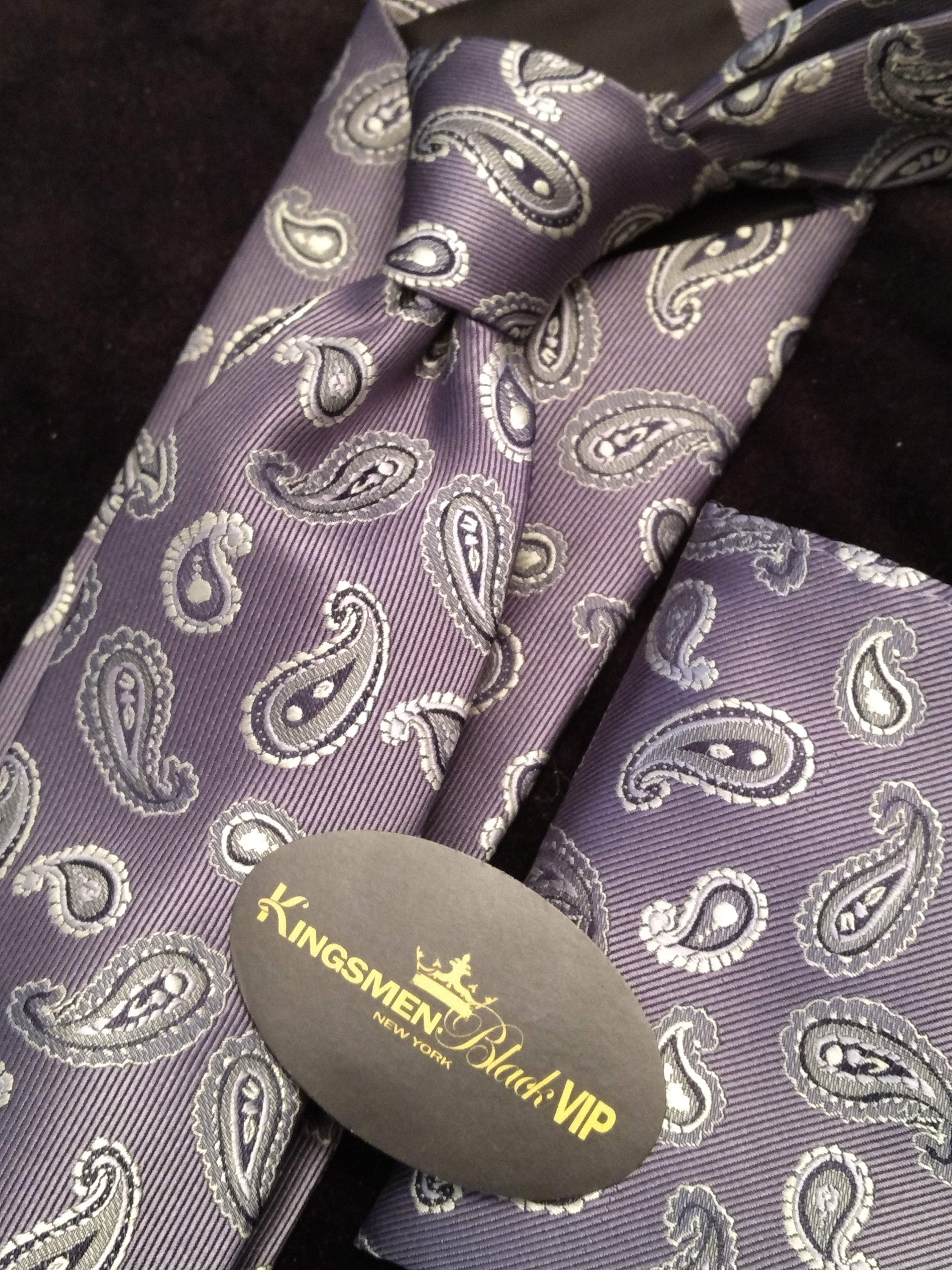 KINGSMEN PLATINUM COLLECTION NECK TIE SET 18-GRY-PS-10131HC