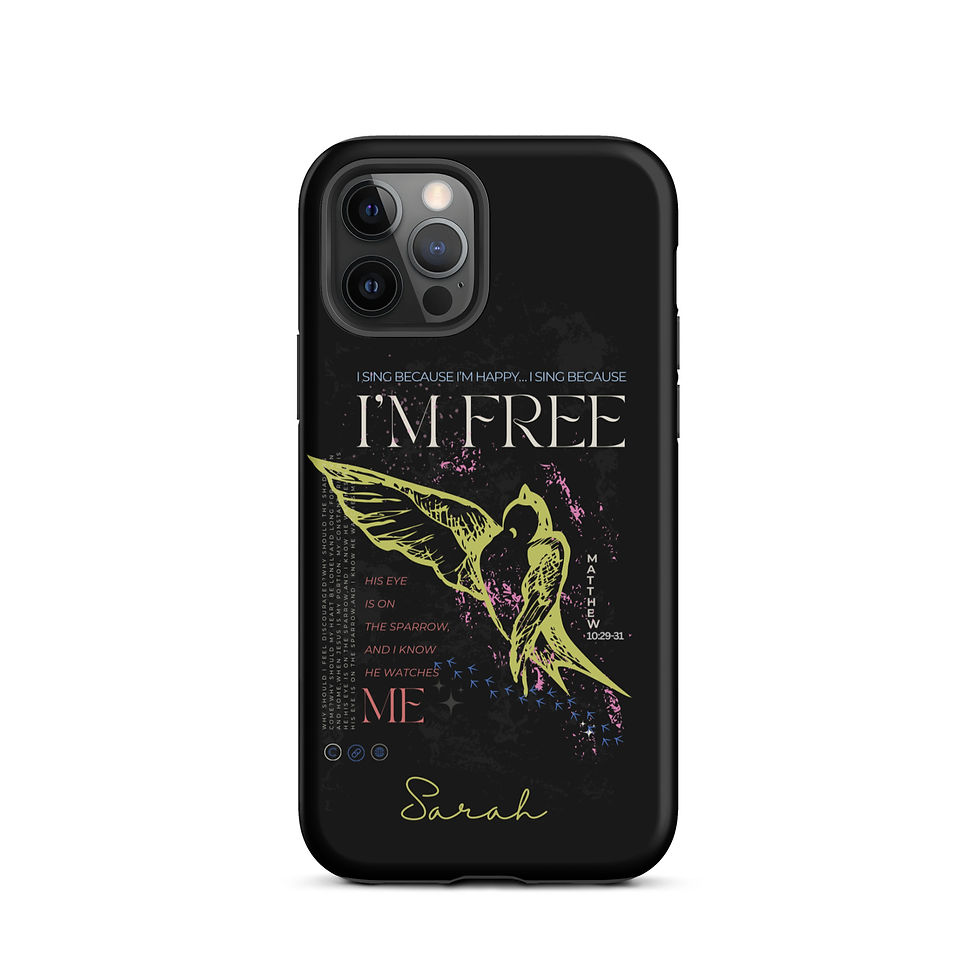 Thumbnail: HIS EYE IS ON THE SPARROW CUSTOMISED Tough Case for iPhone® copy