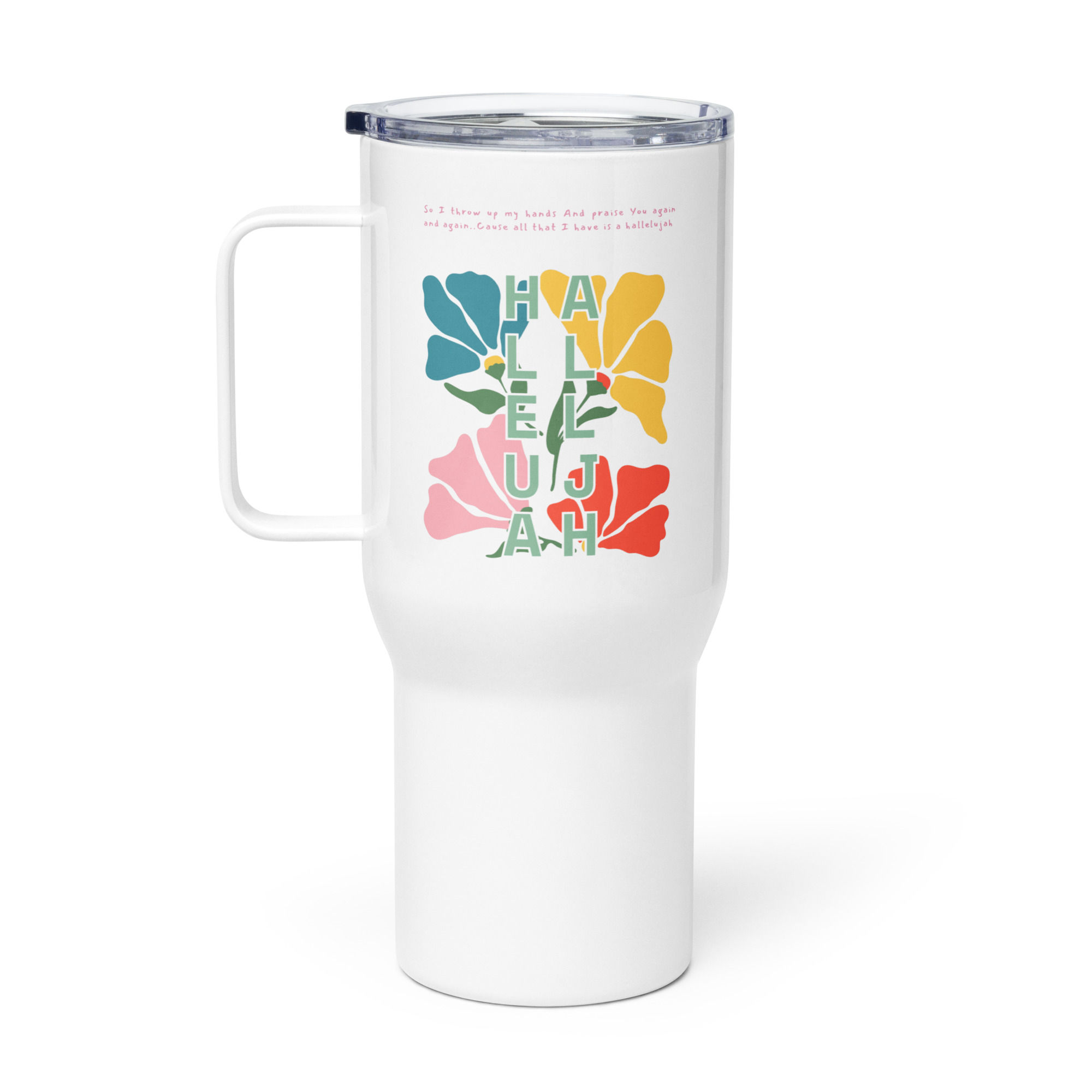 HALLELUJAH Travel mug with a handle